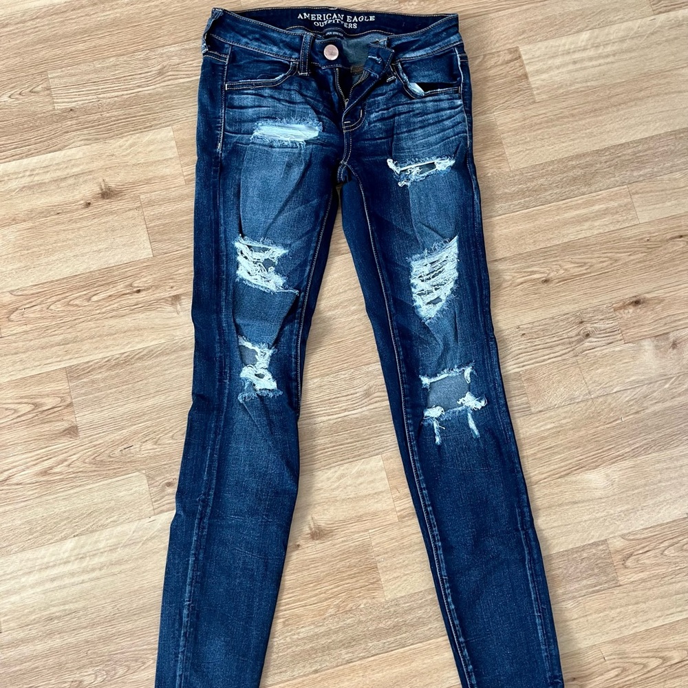 Super stretch x american eagle jeans